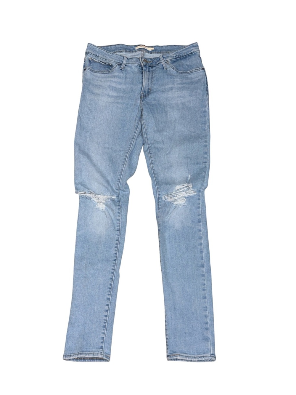 LEVI STRAISS 711 Skinny Distressed Knee Jeans